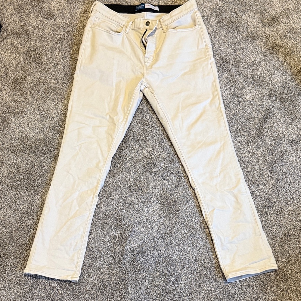 Old Navy Cream Slim Jeans